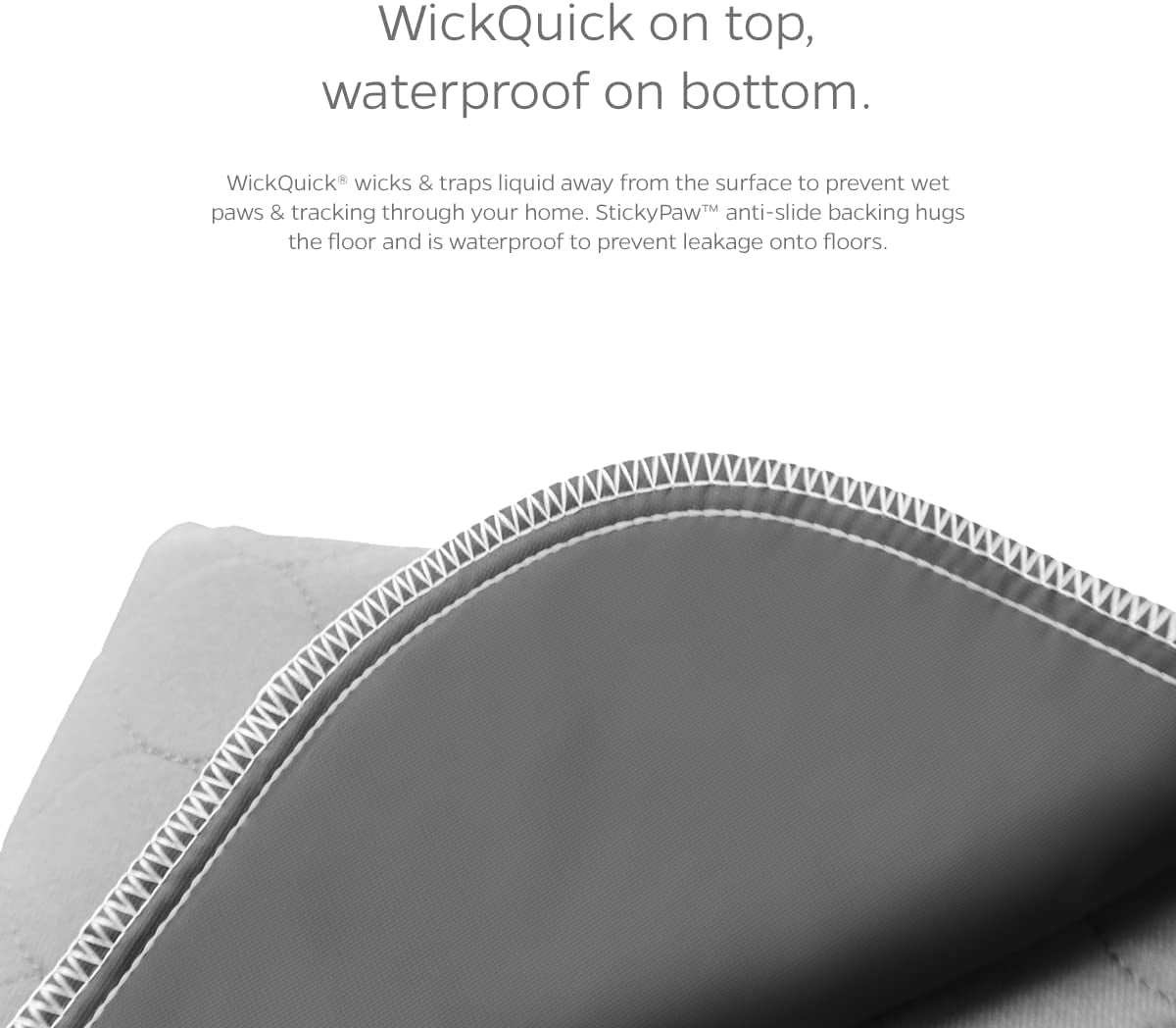 ® Pawtect® Pads Washable Pee Pads for Dogs (2Pack) of Premium Dog Pee Pads, Waterproof Puppy Pads & Reusable Dog Pads, Whelping Pads & Modern Pee Pads for Dogs (Tan/Grey, 17" Round)